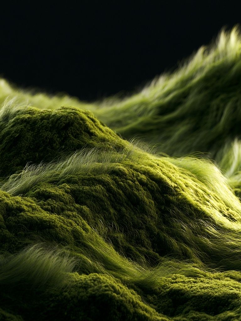 Mossy Hillscape Photography Poster. poster — nature art