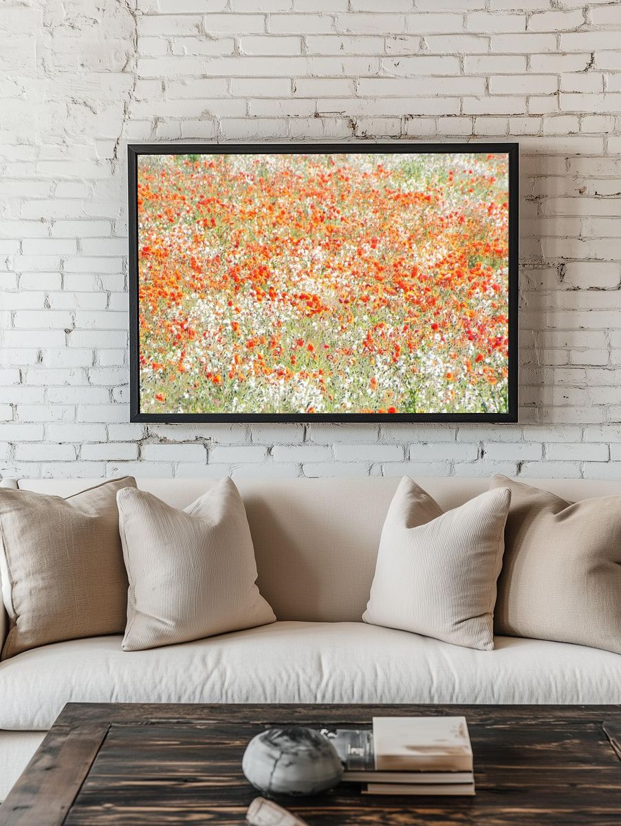 Flower wallpaper desktop, aesthetic HD room preview