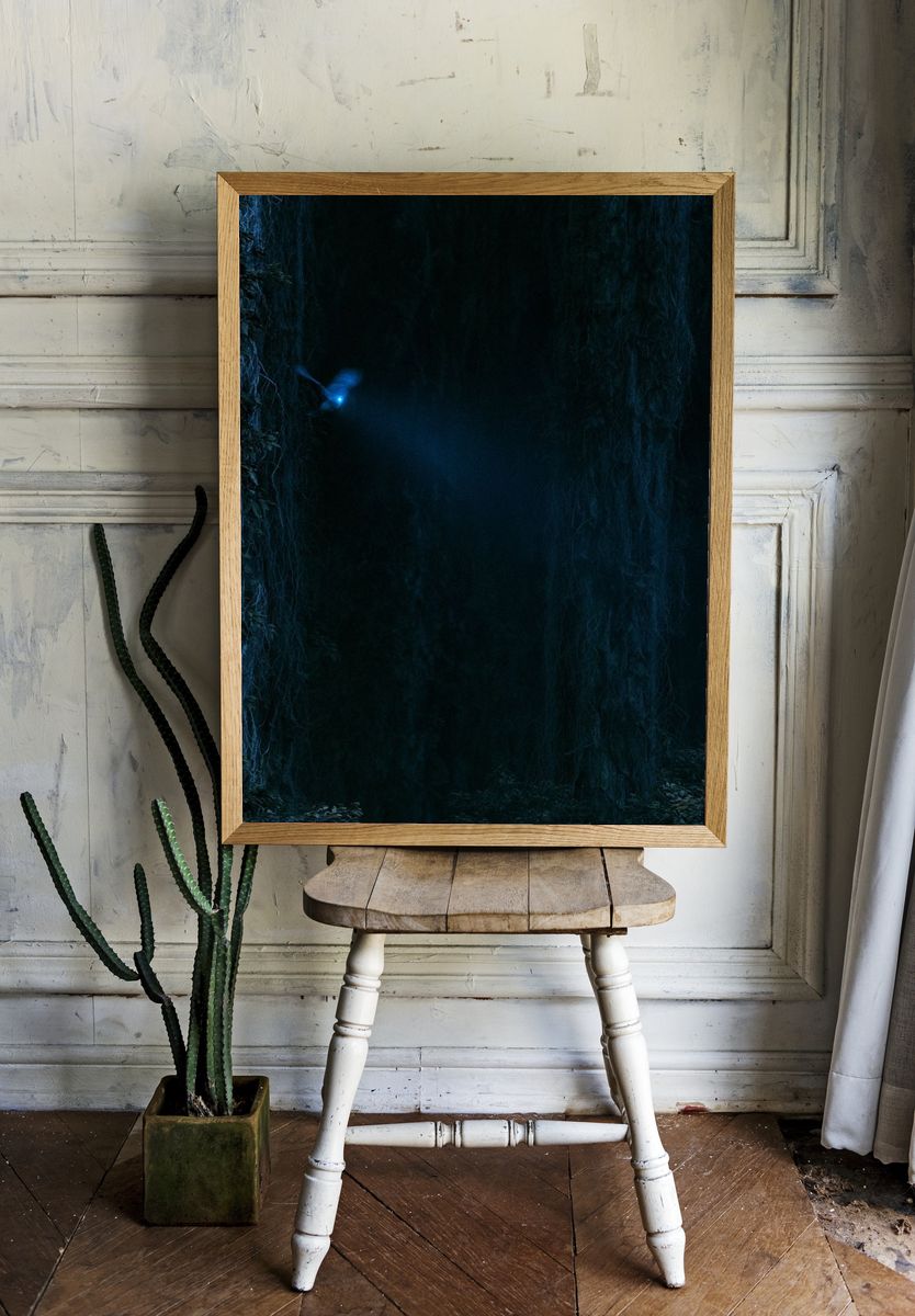 Moonlit Forest Glow Poster. — room view 1