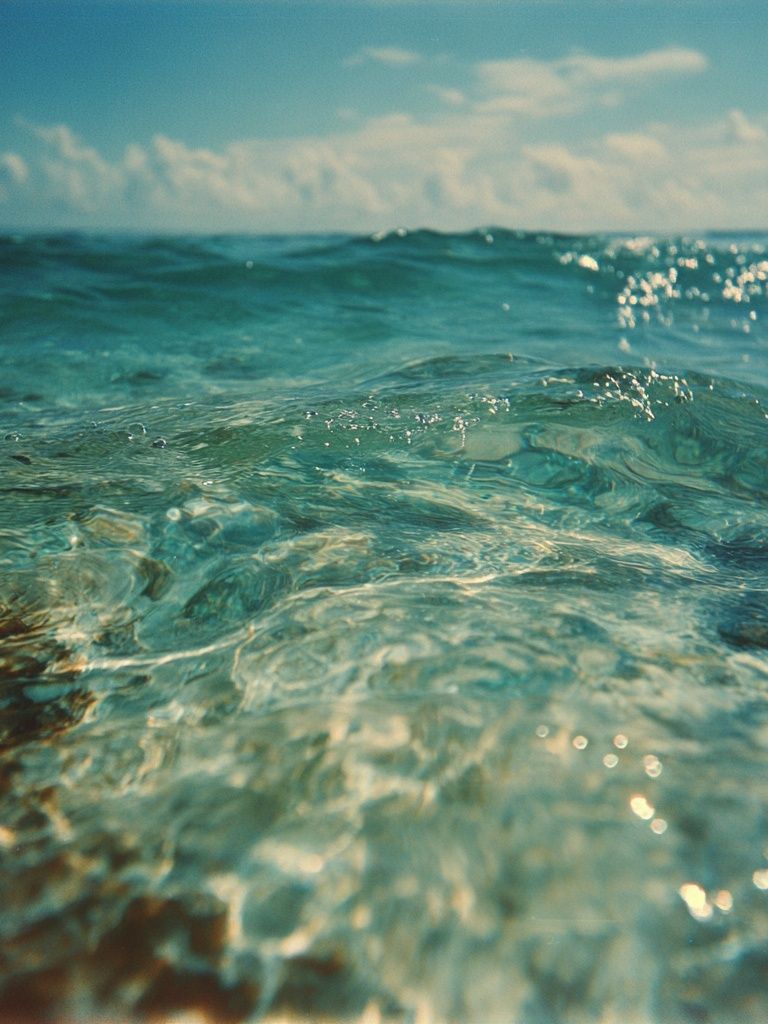 Turquoise Ocean Waves Photography Poster. poster — nature art