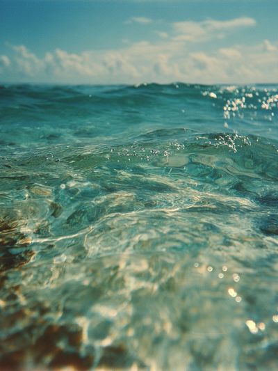Turquoise Ocean Waves Photography Poster. poster