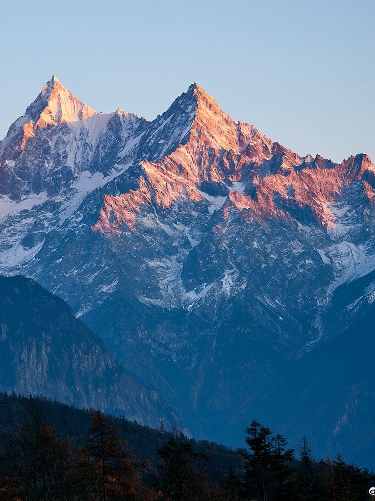 Alpine Sunrise Mountain Poster. poster — nature art
