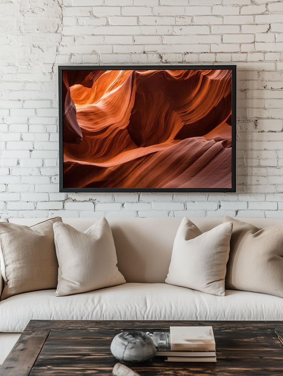 Desktop wallpaper Antelope Canyon background. — room view 1