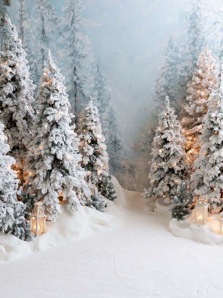 Snowy Winter Forest Poster. poster detail
