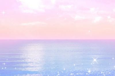 Pastel beach desktop wallpaper, aesthetic.