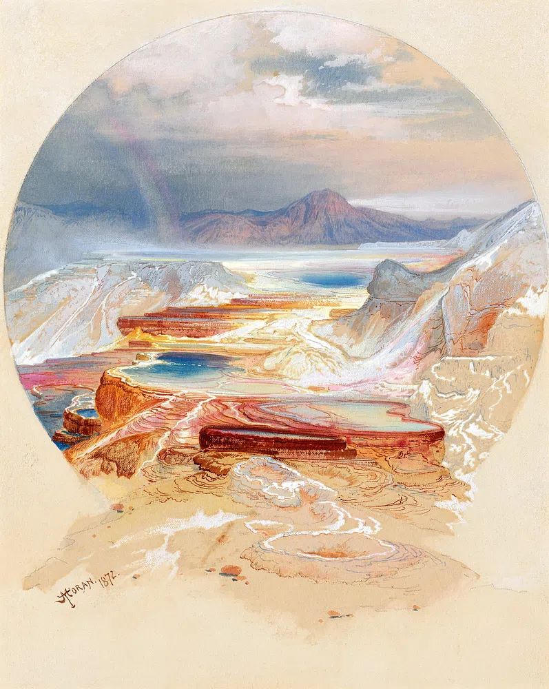 Grand Canyon Vista Watercolor Print. poster — nature art