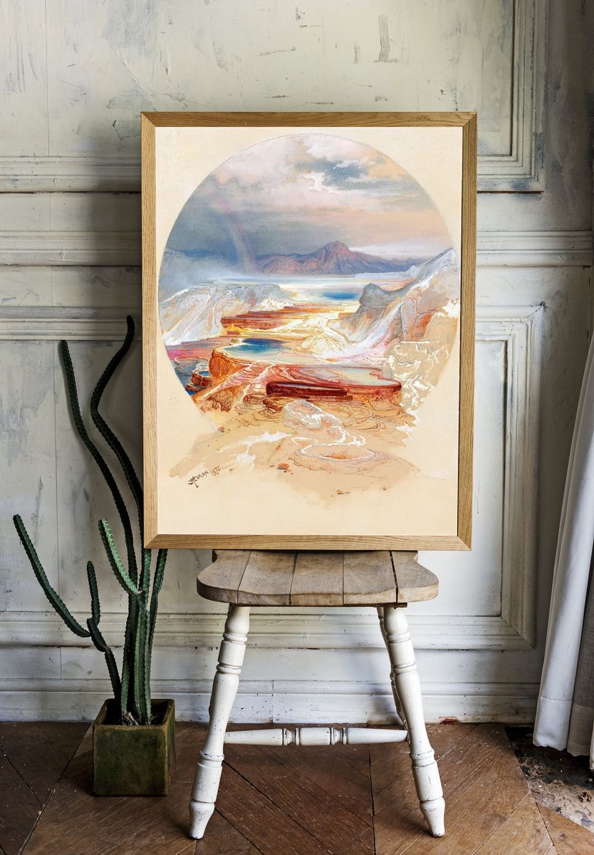 Grand Canyon Vista Watercolor Print. — room view 1