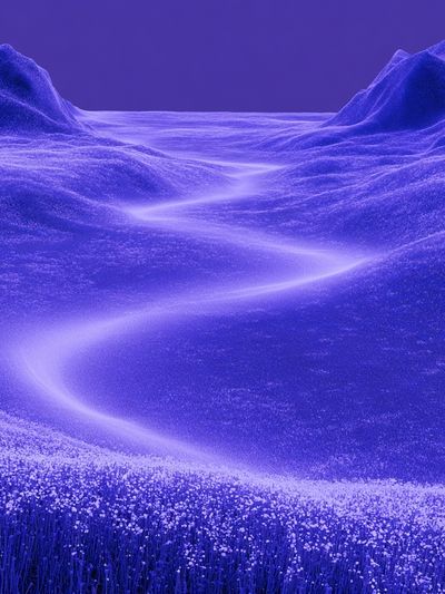 Purple Dreamscape Landscape Print.
