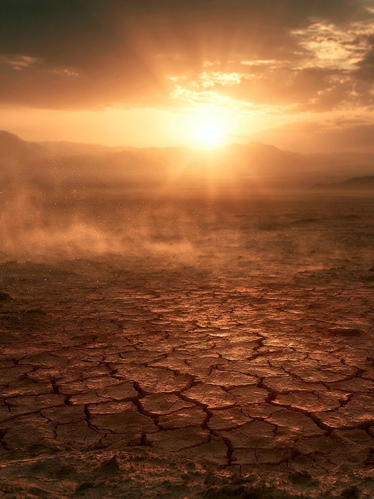 Desert Sunrise Landscape Print. poster — nature art