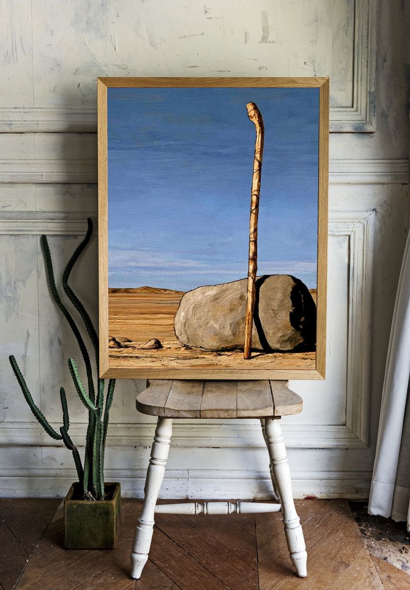 Desert Stone and Staff Print. room preview
