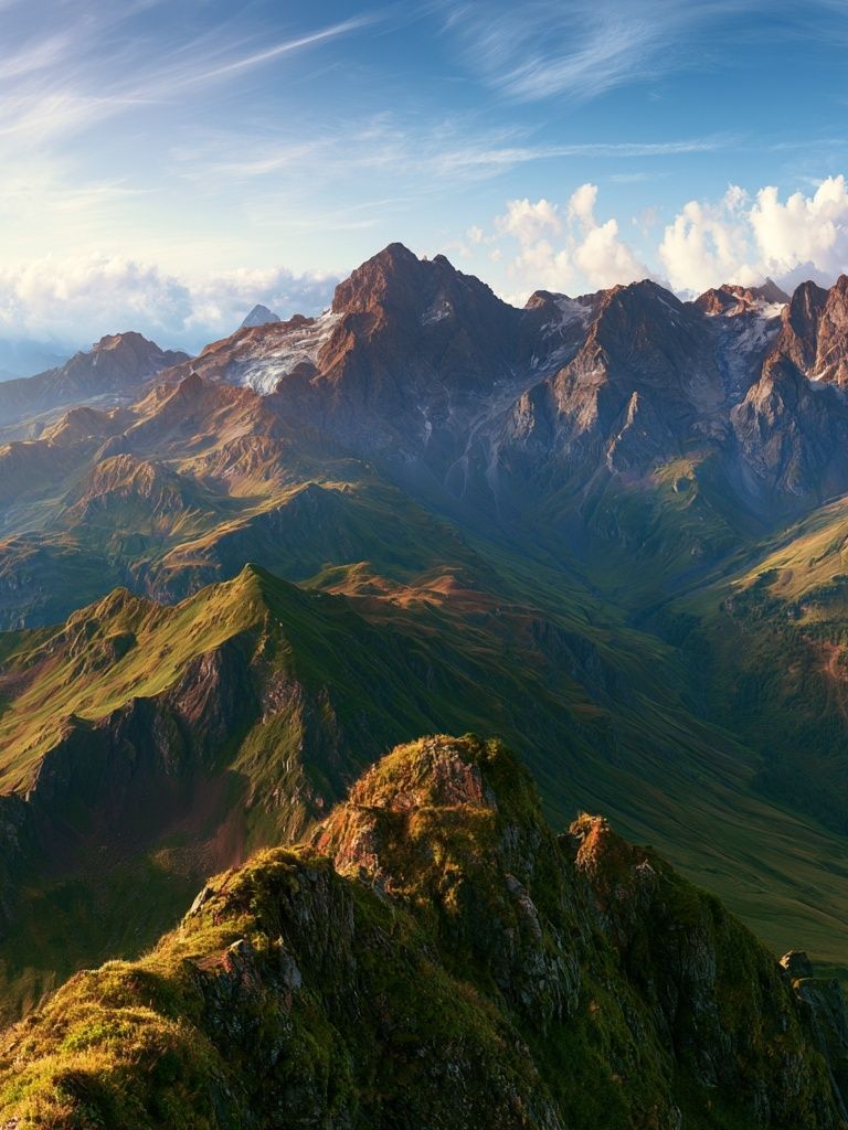 Alpine Mountain Sunrise Poster. poster — nature art
