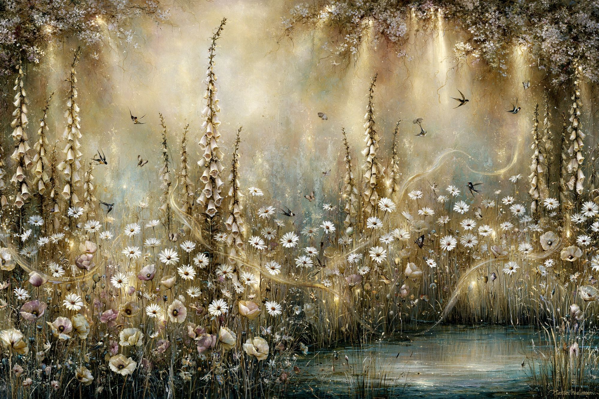 Enchanted Wildflower Meadow Print. poster detail