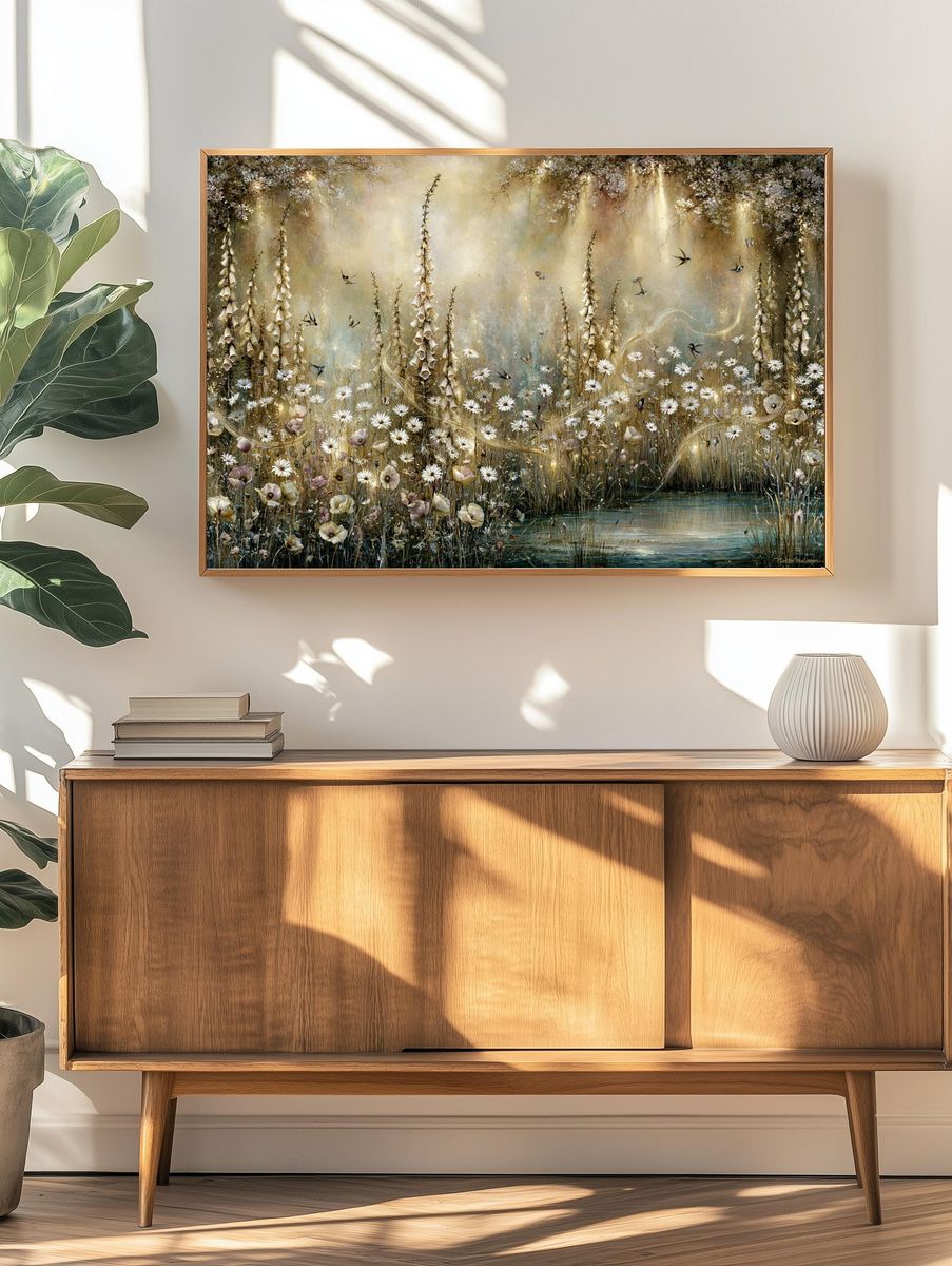 Enchanted Wildflower Meadow Print. — room view 3