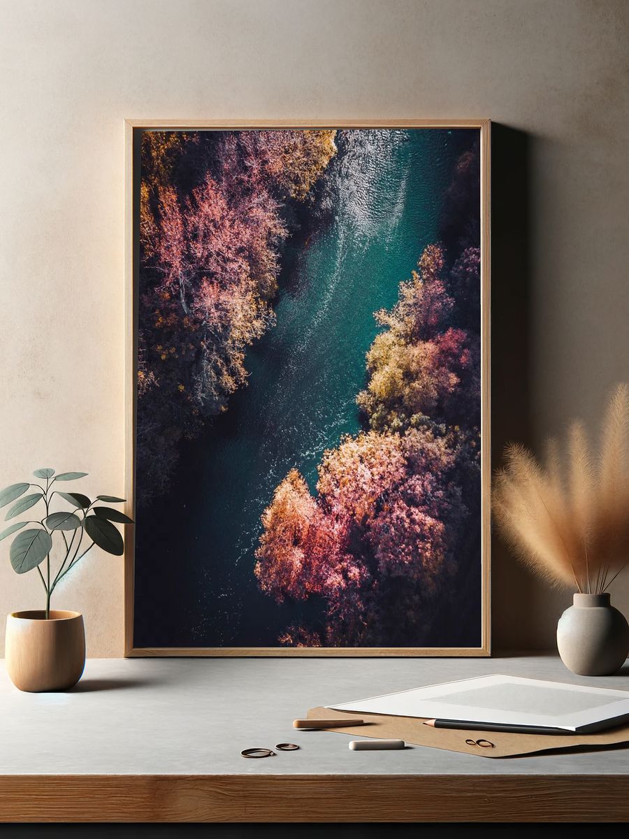 Aerial view river flowing Vaihingen. — room view 2