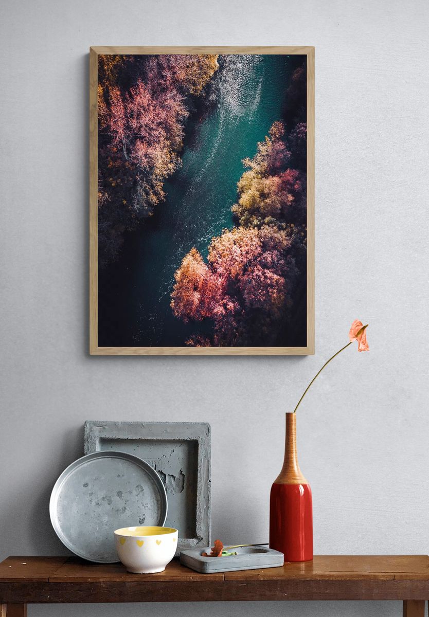 Aerial view river flowing Vaihingen. — room view 3