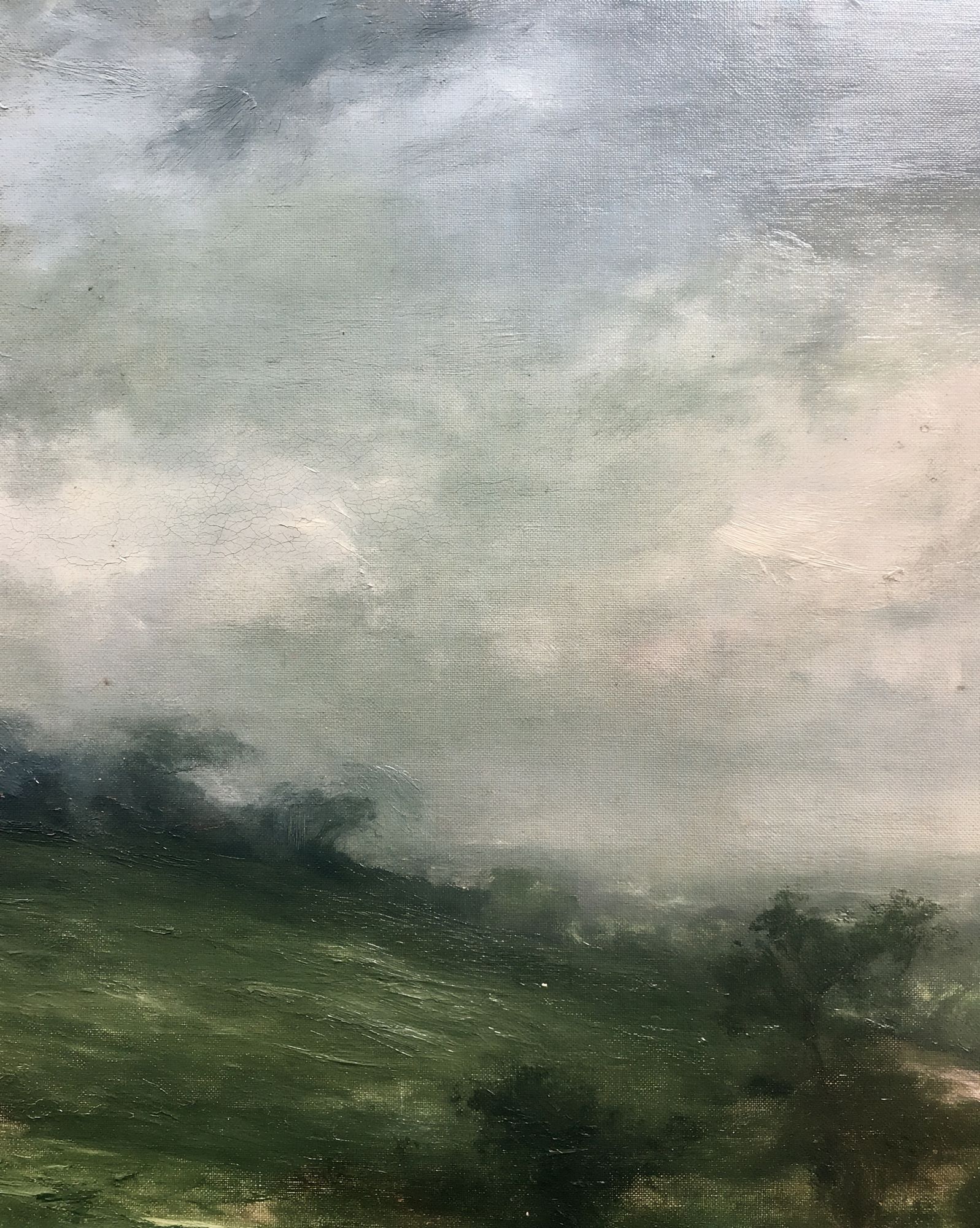 Misty Hills Landscape Poster. poster detail