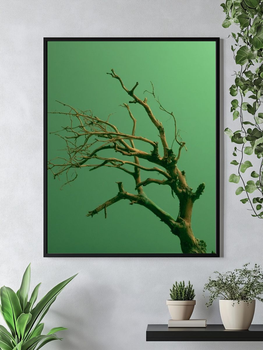 Solitary Tree Branches Print. — room view 4