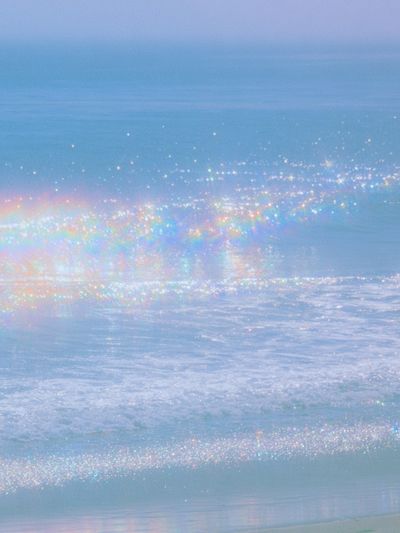 Pastel Ocean Rainbow Poster.
