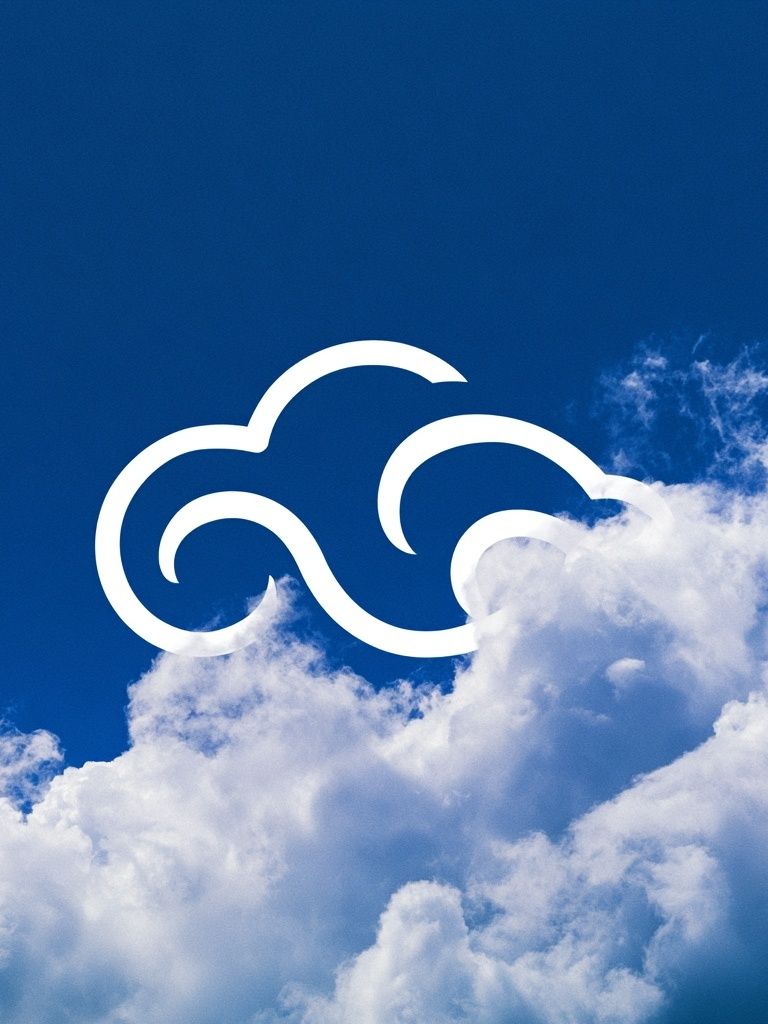 Blue Sky Cloud Poster. poster — nature art