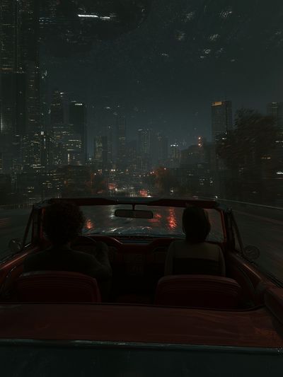 Night City Drive — Photography Print. poster