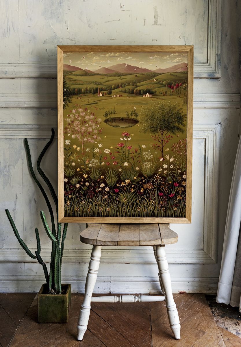 Serene Countryside Landscape Poster room preview