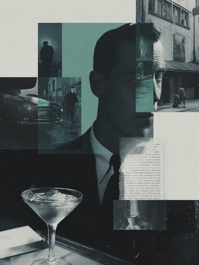 Noir Collage — Vintage Print. poster print