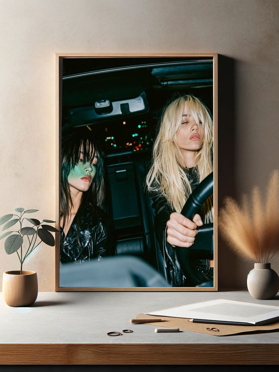Night Drive Portrait Photography Poster. — room view 2
