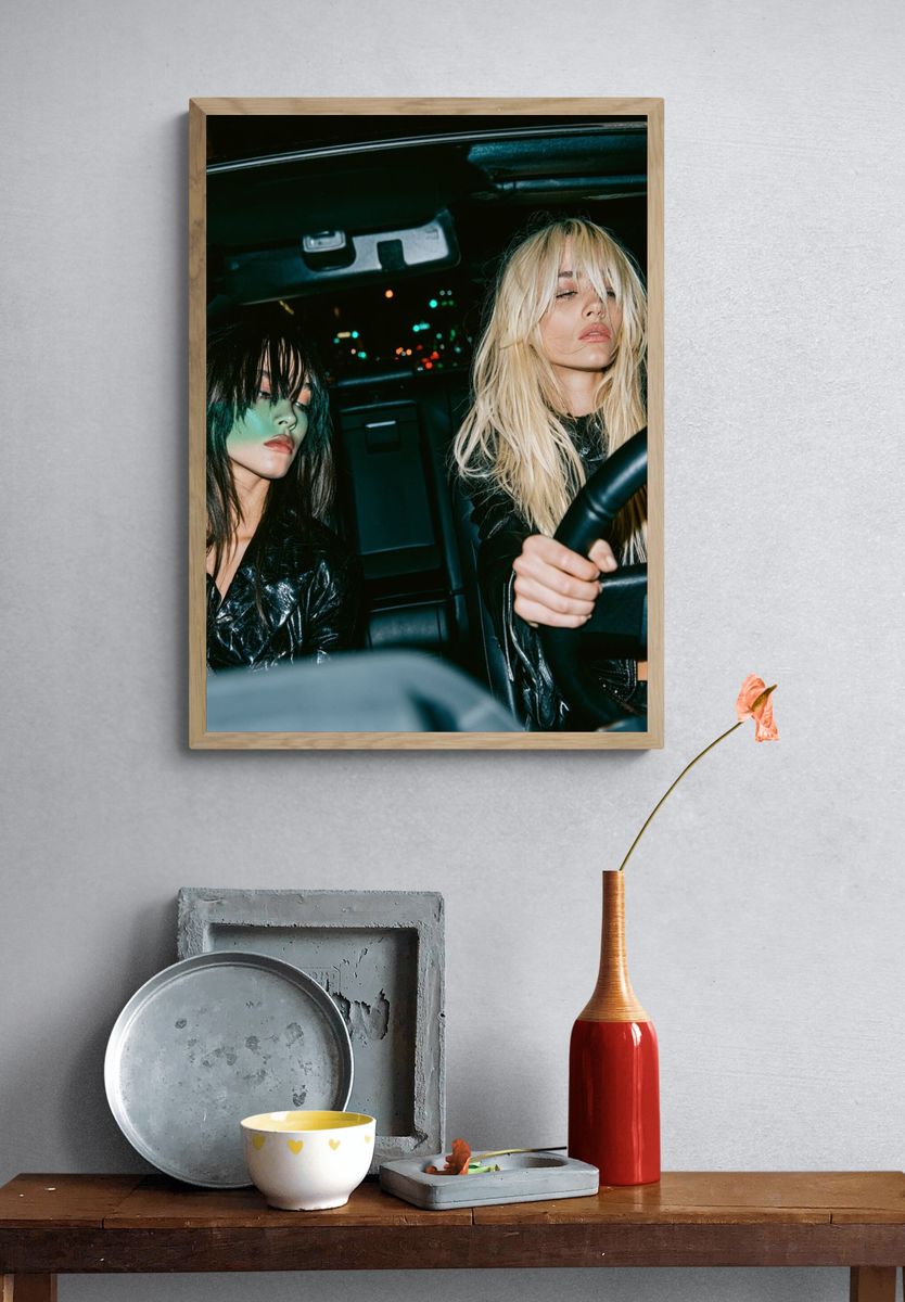 Night Drive Portrait Photography Poster. — room view 3