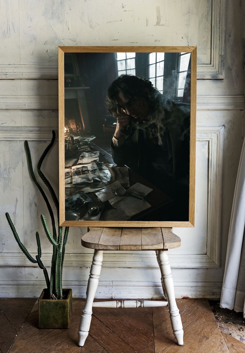Noir Detective Portrait Poster. — room view 1