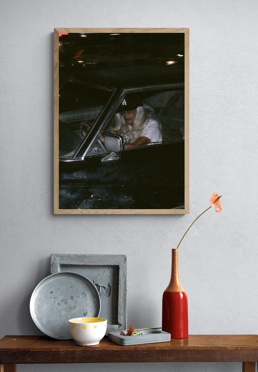 Night Drive Portrait Photography Poster. — room view 3