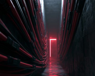 Neon Corridor — Photography Print.