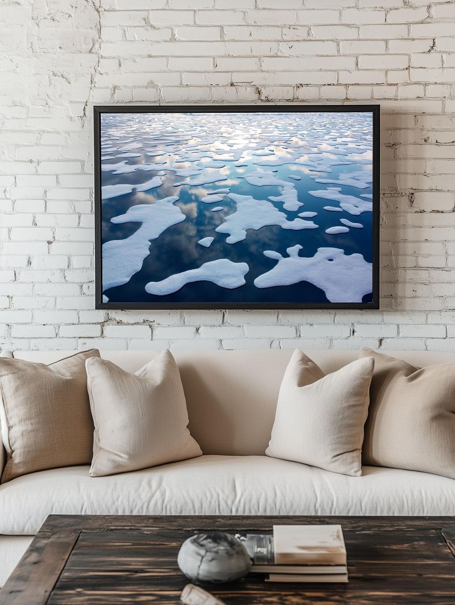 Melting Ice Caps — Nature Photography Print. — room view 1