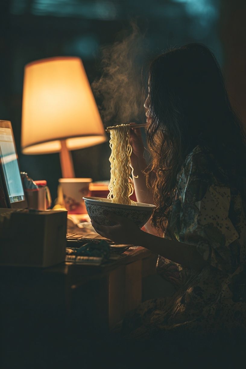 Late Night Noodles — Photography Print. poster detail