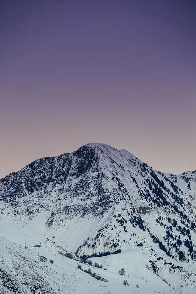 Snowy Mountain Landscape Poster. poster detail