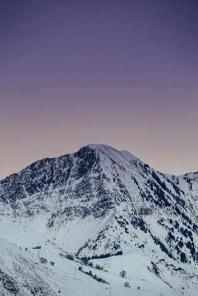Snowy Mountain Landscape Poster. poster