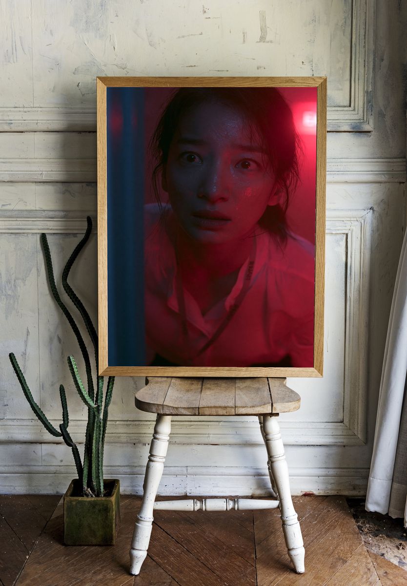 Neon Portrait Photography Poster. room preview