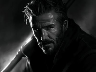 Moody Noir Portrait Poster. poster print