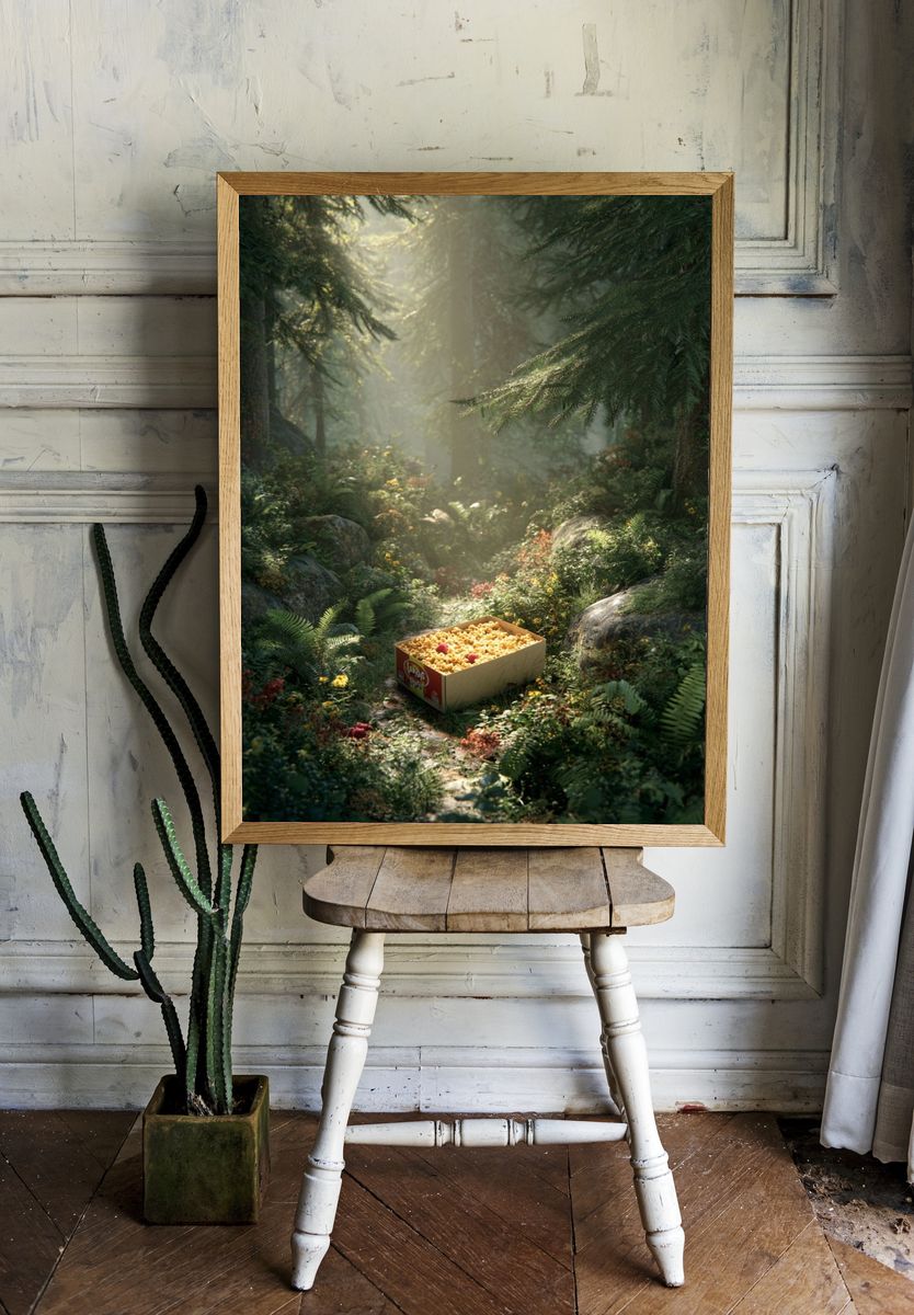 Forest Snack Box — Nature Print. — room view 1
