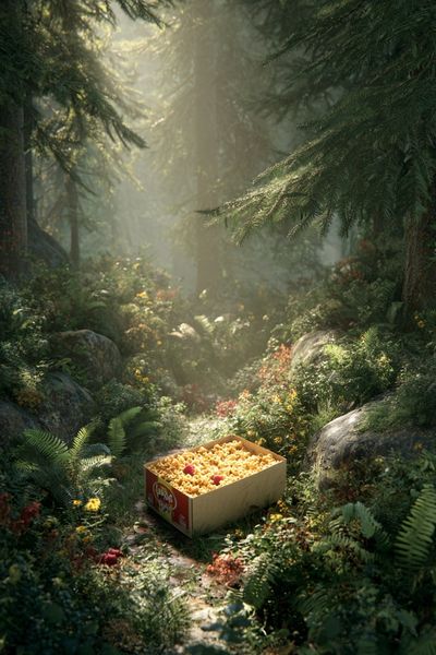 Forest Snack Box — Nature Print. poster print