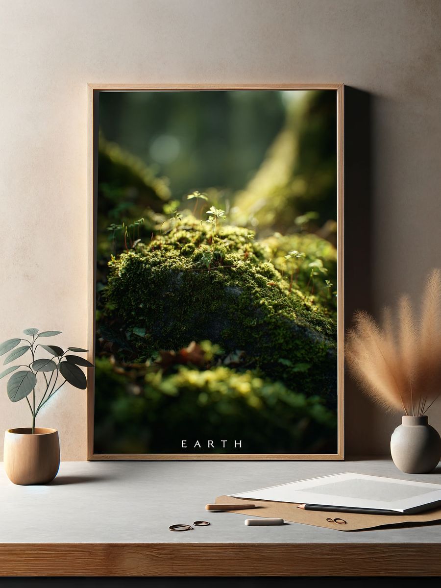 Earth — Nature Photography Poster. — room view 2