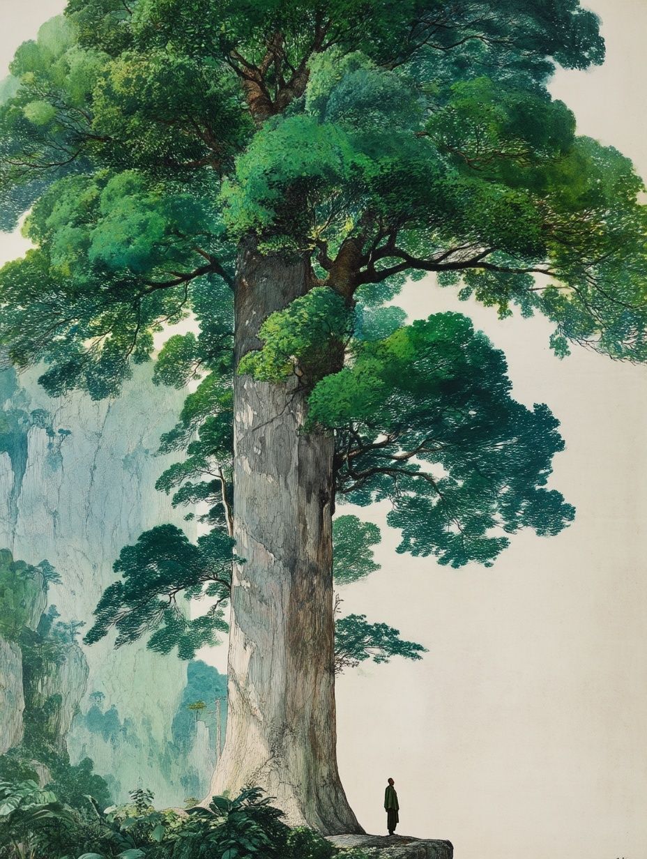 Majestic Tree in Nature — Art Print. poster detail