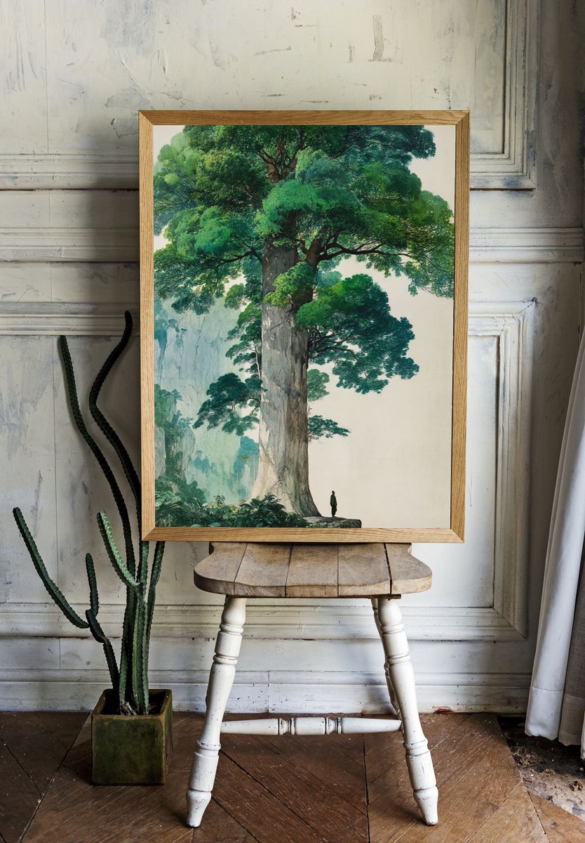 Majestic Tree in Nature — Art Print room preview