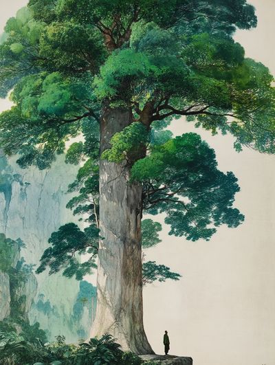 Majestic Tree in Nature — Art Print. poster