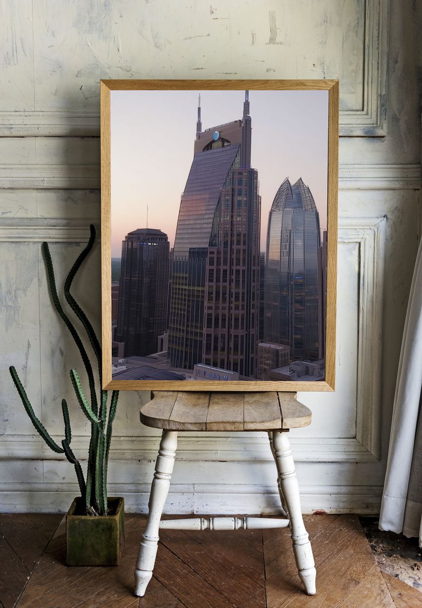 Nashville Skyline — Photography Print. — room view 1