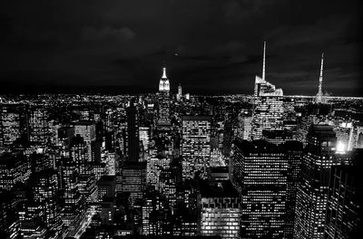 New York Skyline Black-White Poster. poster