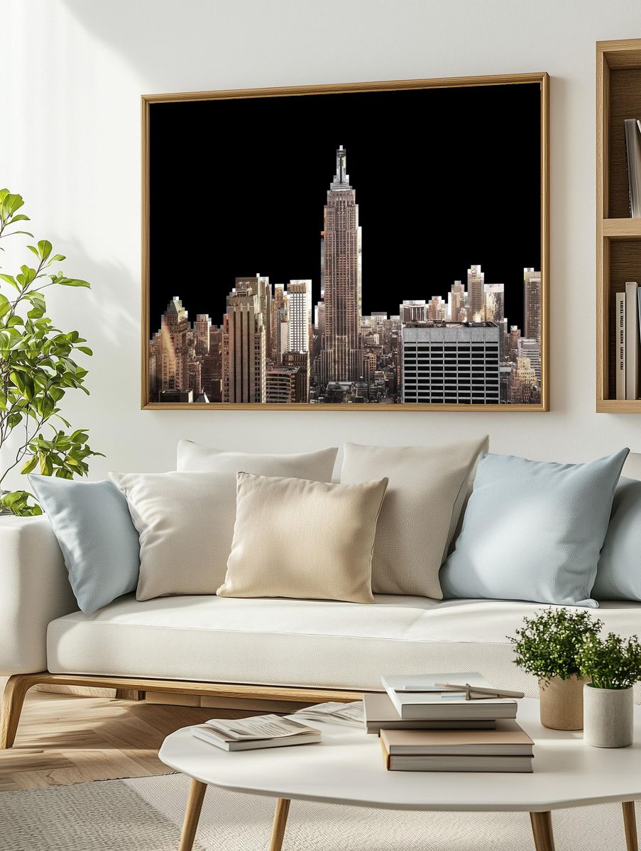 Empire State Building — Urban Photography Poster. — room view 2