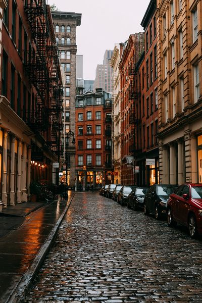 Rainy New York Street Photography Poster. poster print