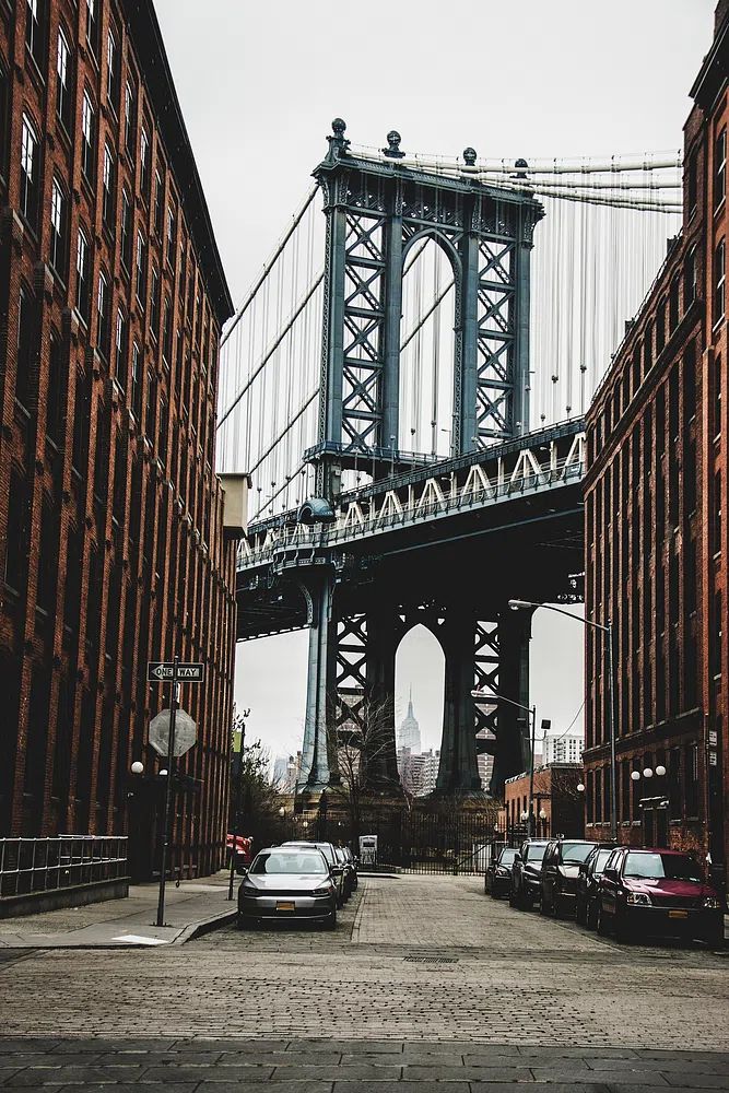 Manhattan Bridge — Urban Photography Poster. poster detail