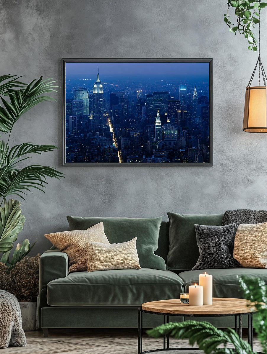 New York City Skyline — Photography Print. — room view 4