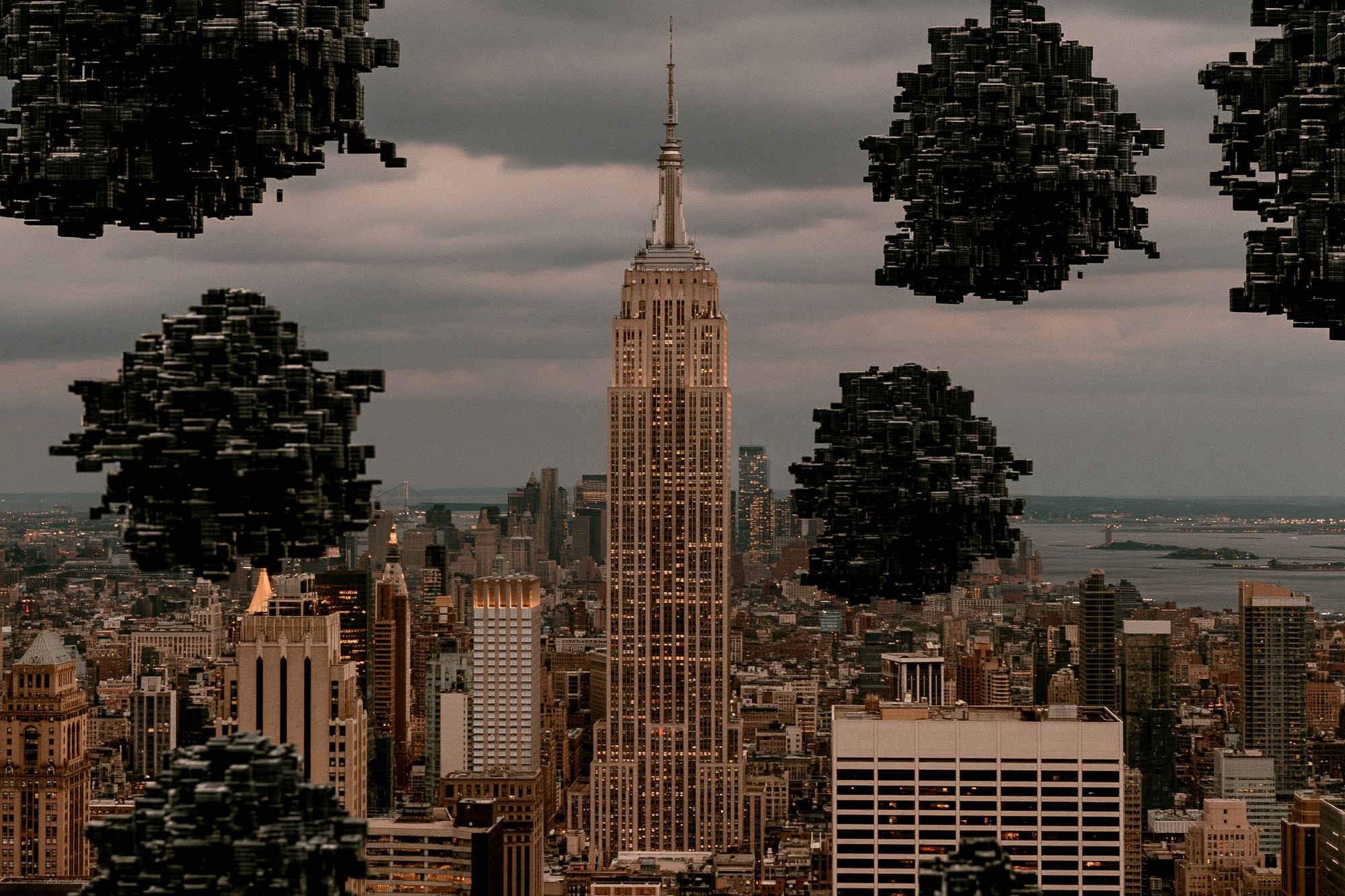 Empire State Skyline Poster. poster detail